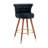 Swivel Bar Stools With Backrest And Footrest, 360-Degree Rotation And Ergonomic Design-1966101088