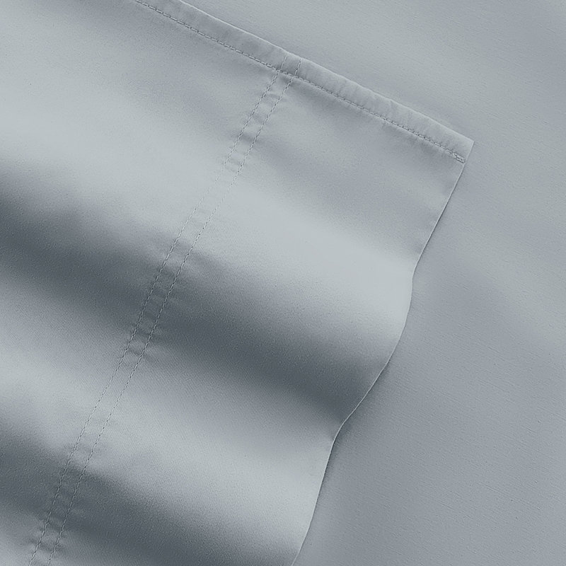 Sheet Set Solid Cotton, Blue, King Sheet Set with 3 Additional Pieces