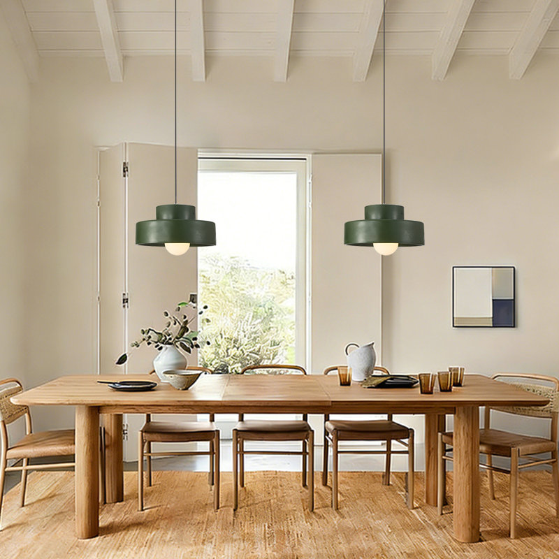 Luminaire suspendu moderne en résine nordique, Vert