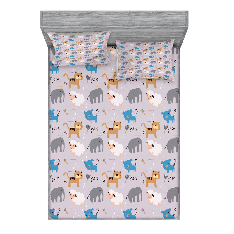 Microfiber Sheet Set, Queen Sheet Set + Fitted Sheet + 2 Pillowcases