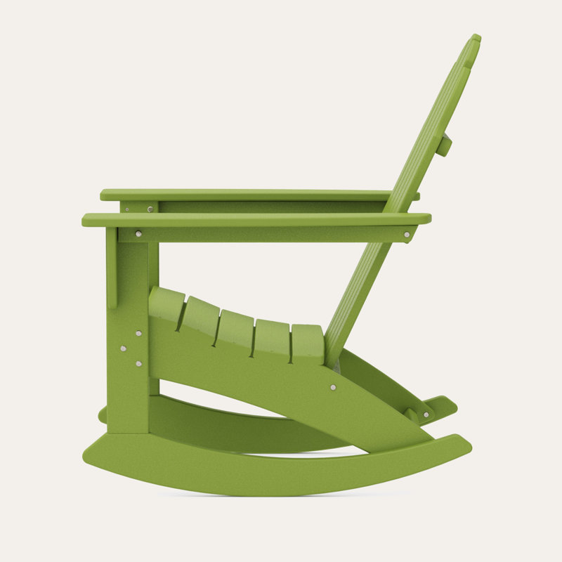 POLYWOOD Vineyard Adirondack Rocking Chair, Lime
