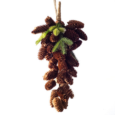 Faux Pinecone Swag