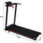 Tapis roulant de 3,0 hp avec inclinaison de 8%, portatif, capacité de 265 lb, 4 pieds de support réglables et console multifonctionnelle pour l'entraînement du cœur pliable