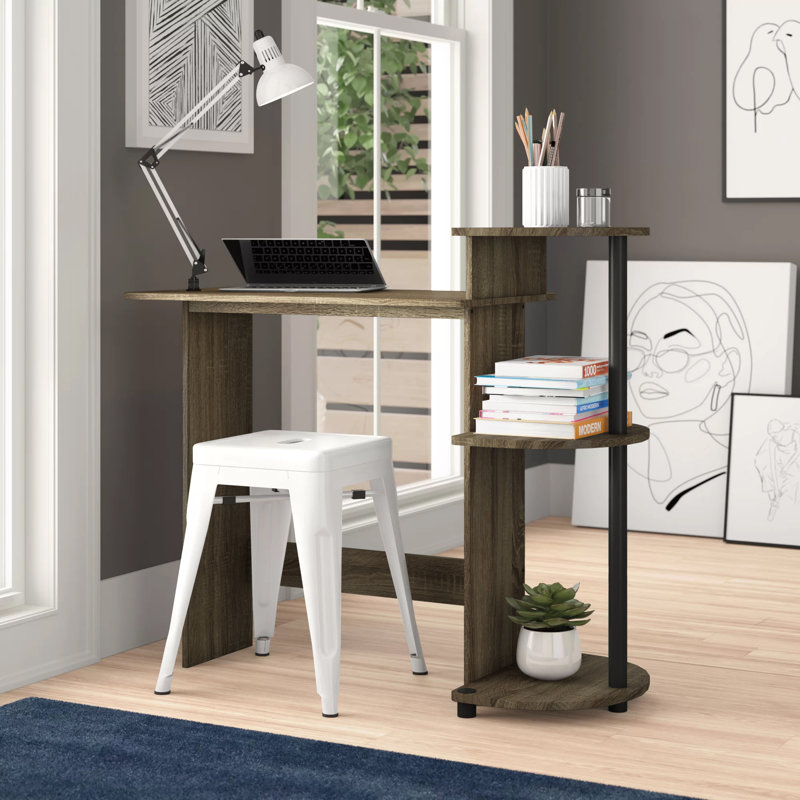Lamisha Computer Desk, French Oak Gray