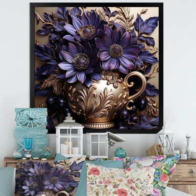 Baroque Floral Beauty Pottery II - Abstract Still Lifes, art mural