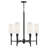 Fenwick Six-Light Chandelier w/ Natural Paper Shades-94486989