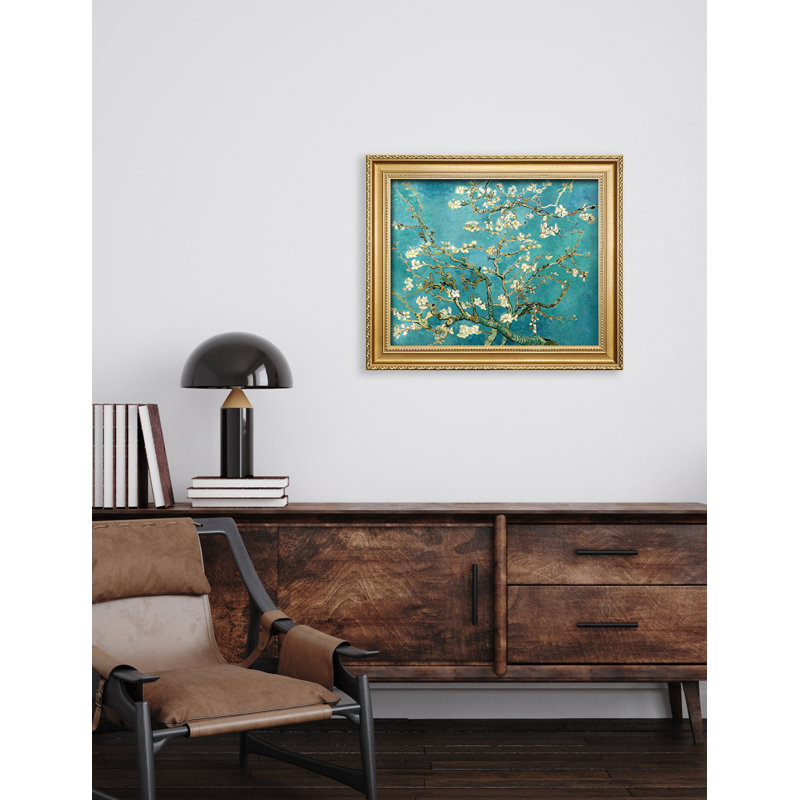 Vincent Van Gogh «Almond Blossoms» sur, Encadrement doré, H 16 po x l 20 po
