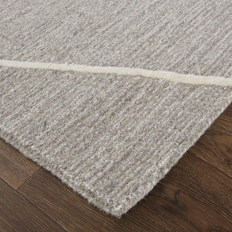 Thom Filicia Wool Abstract Area Rug in Gray, Rectangle 9'6" x 13'6"