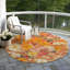 Tapis orange intérieur / extérieur lavable à la machine Claudian ACN1510-109535036