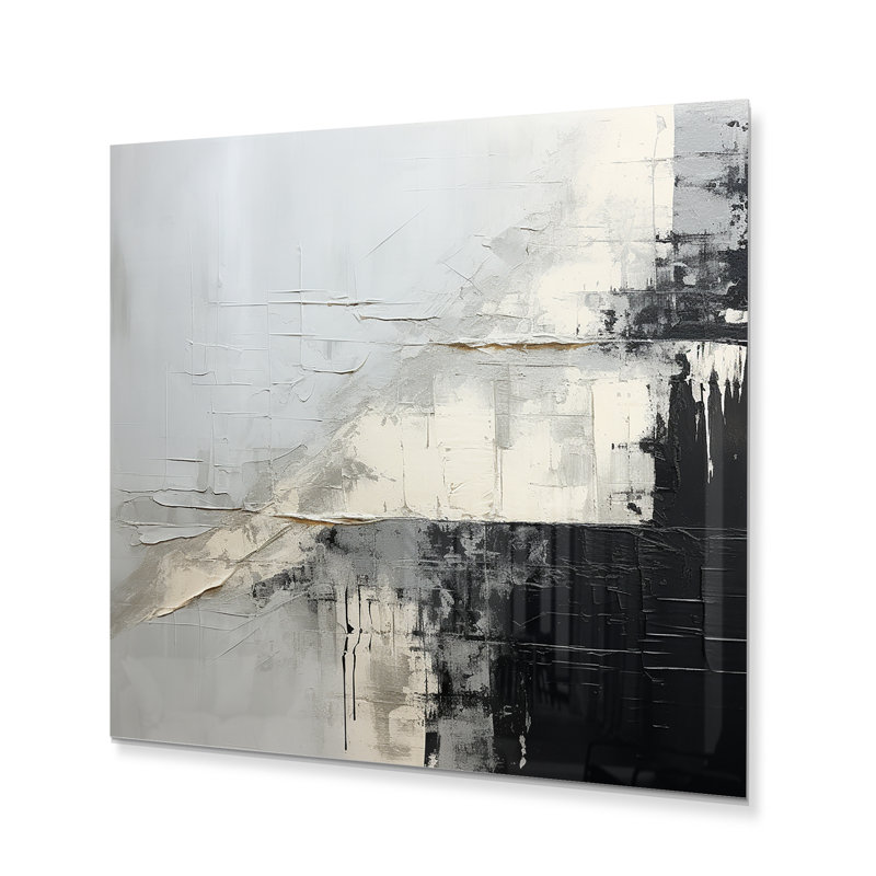 - Impression d'art mural abstrait en métal, H 24 po x l 24 po x P 1 po