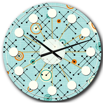 Horloge murale rétro Mid-Century