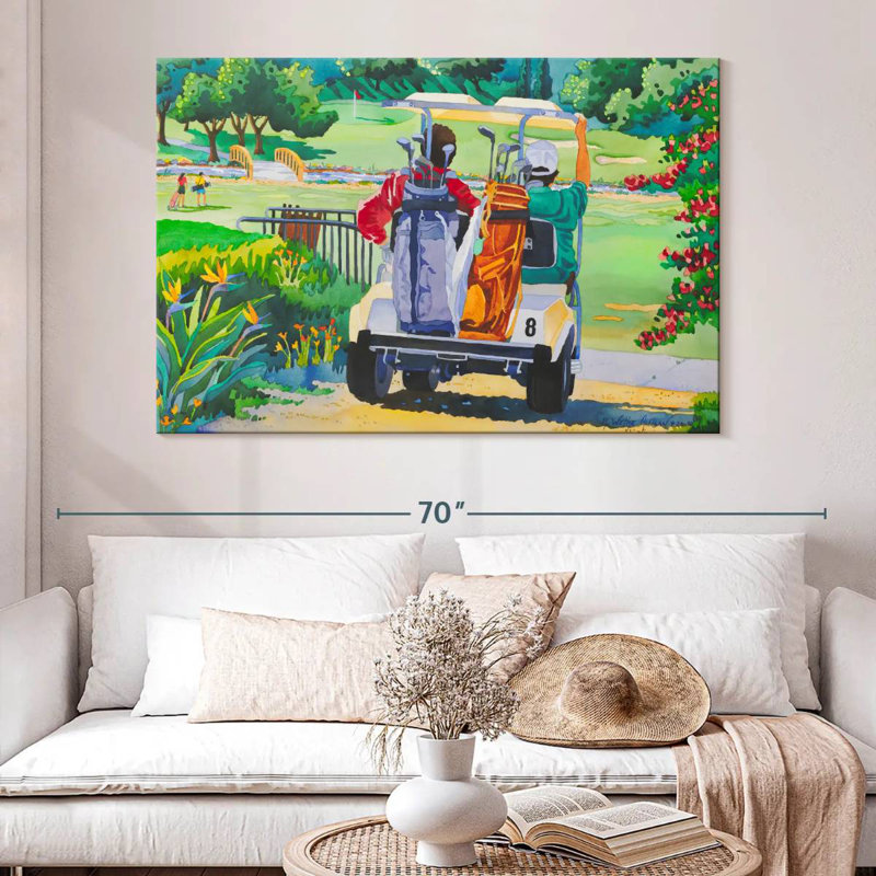 Senne The Golfers, H 34 po x l 51 po