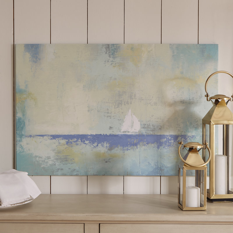 " Sailboat Dream " by James Wiens, 40" H x 60" W x 1.5" D, Wrapped Canvas