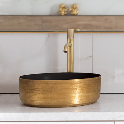 AGUA CANADA Frido Ceramic Circular Vessel Bathroom Sink