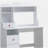 White double-drawer writing desk