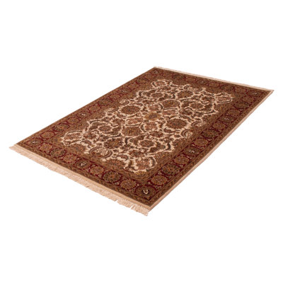 One-of-a-Kind 4'1" X 6'3" New Age Wool Area Rug in Cream
