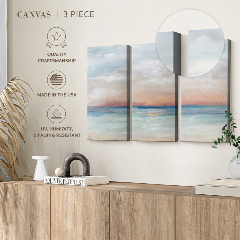 Nature, "Serene Scene Bright Landscape Canvas Print" sur, H 48 po x l 74 po x P 1,25 po