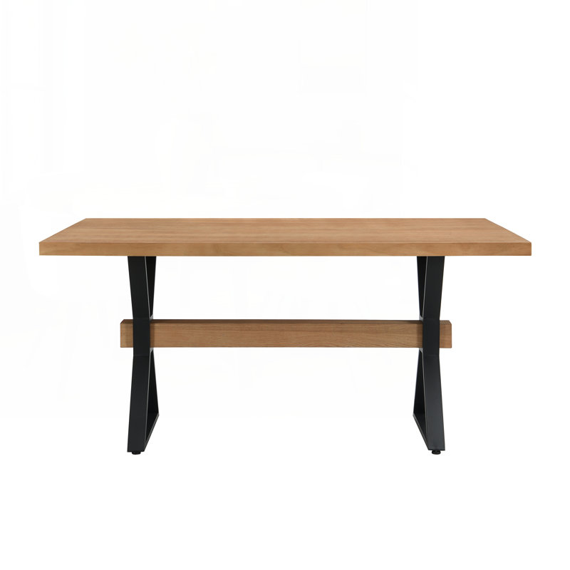 X-shaped legs Dining Table (Natural)