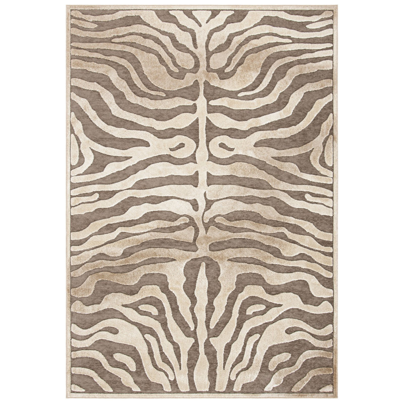 Braswell Paradise Performance Animal Print Rug, Rectangle 2'7" x 4'