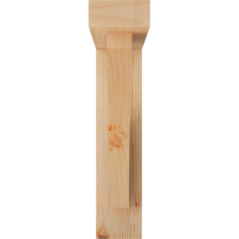 Support à blocs l 3 1/2 po x P 16 po x H 16 po Thorton avec support décalé, sapin Douglas, 16 x 16