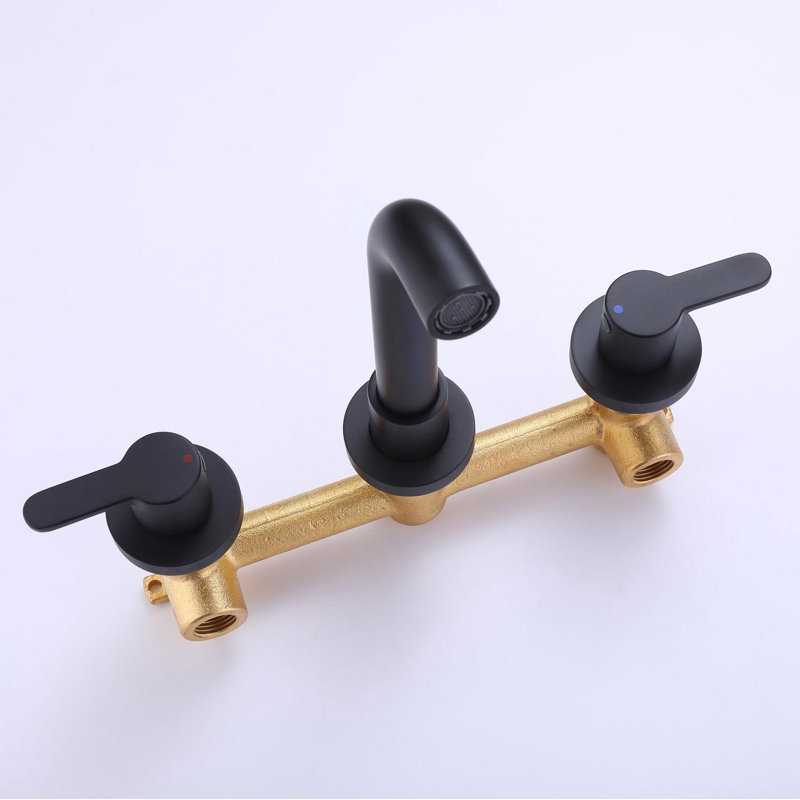 Wall Mounted Optional 2-handle Bathroom Faucet