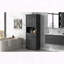 Armoire de salle de bain haute avec panier à linge inclinable-650307643