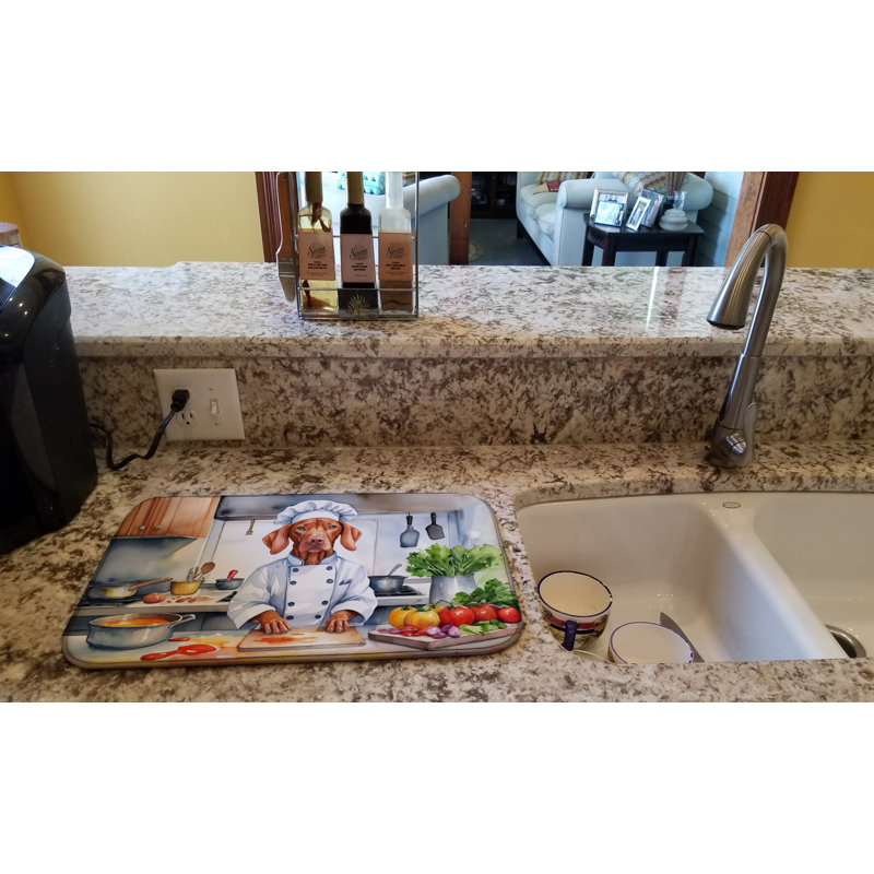 Vizsla The Chef Dish Drying Mat