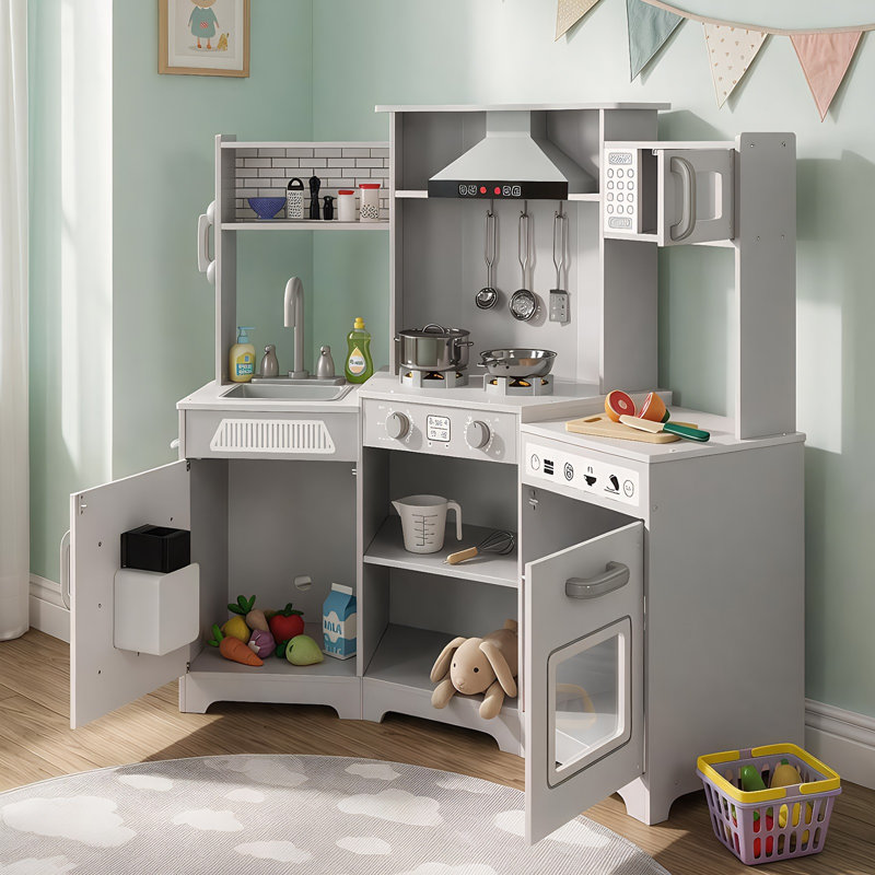 Ensemble de cuisine pour enfant d'âge préscolaire, blanc