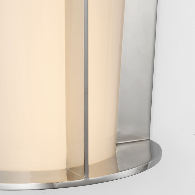 Barbara Barry Phinn 12" Tapered Sconce, Polished Nickel, Steel