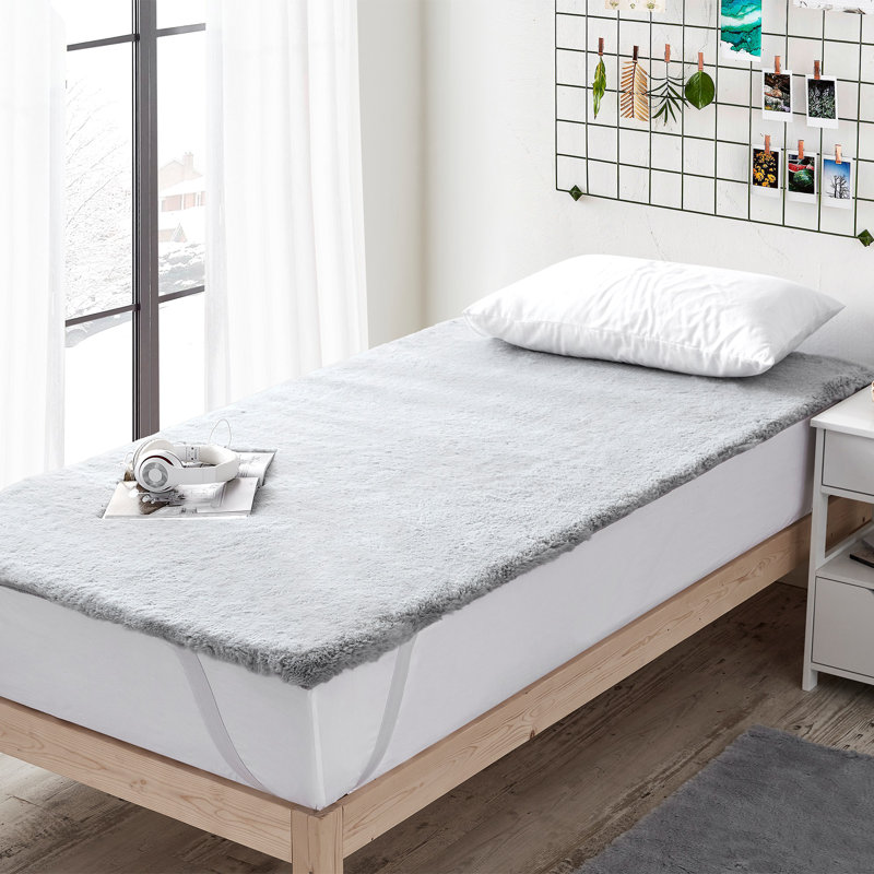 Surmatelas Chunky Bunny Coma, Gris, Très grand californien