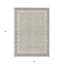 Tapis intérieur lavable rayé gris et argent 3 pi x 5 pi