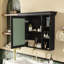 Armoire de rangement autoportante polyvalente avec tablettes réglables, compartiments ouverts et armoires fermées pour l'organisation de la salle de bain et de la cuisine-1569442902