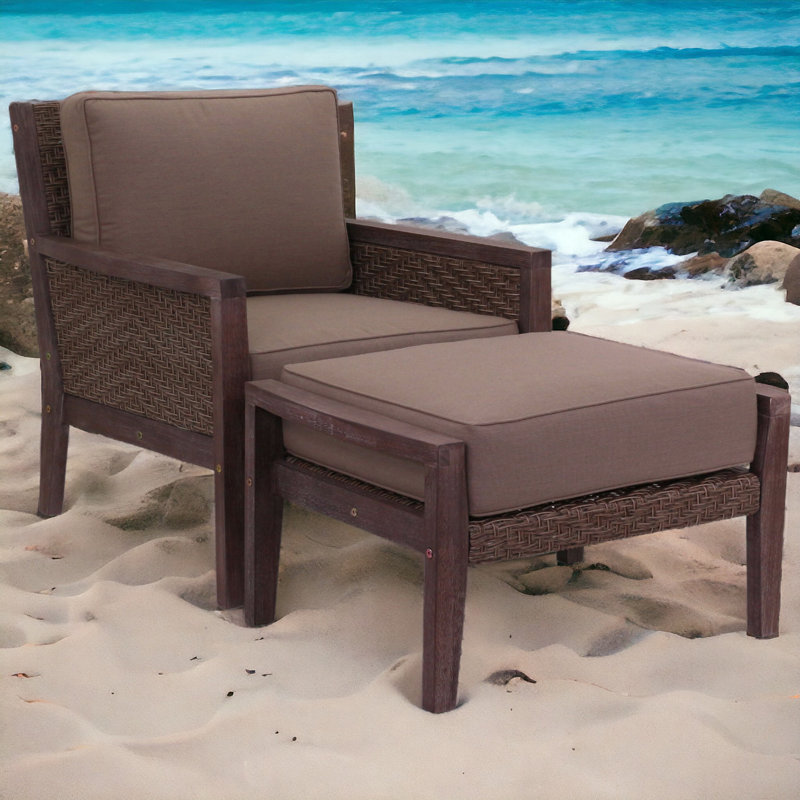 Chaise de patio avec coussins Sergio, Oui