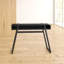 Glass Top Metal Base Writing Desk