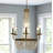 Pulliam 27.5"H Brushed Gold and Capiz Shell Candelabra Plug-in and Hardwire Chandelier