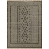 Bristol Geometric Area Rug in Gray/Brown