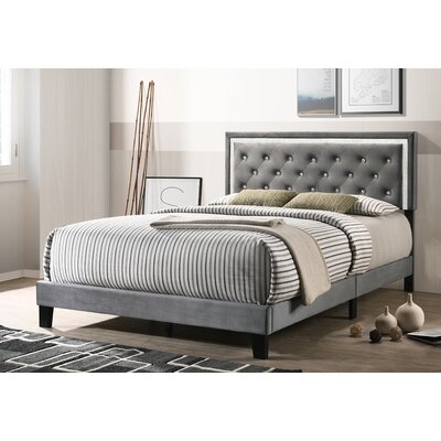 House of Hampton® Vernon Upholstered Standard Bed & Reviews | Wayfair