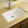 Ladena® Vitreous China Rectangular Undermount Bathroom Sink with Overflow