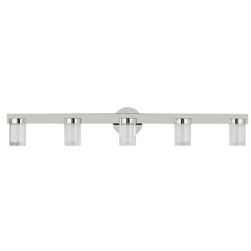Esfera Small Bath, 5.9" H x 36" W x 3.4" D, Polished Nickel