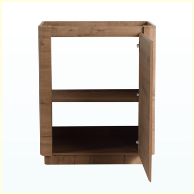 Armoire de meuble-lavabo autoportante 28 po (sans le lavabo), porte à fermeture en douceur, emballage KD, contreplaqué