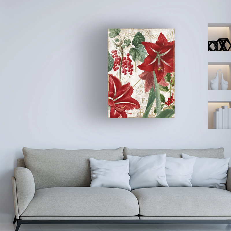 Art sur toile «Bachelor Sasha Amaryllis», H 19 po x l 14 po