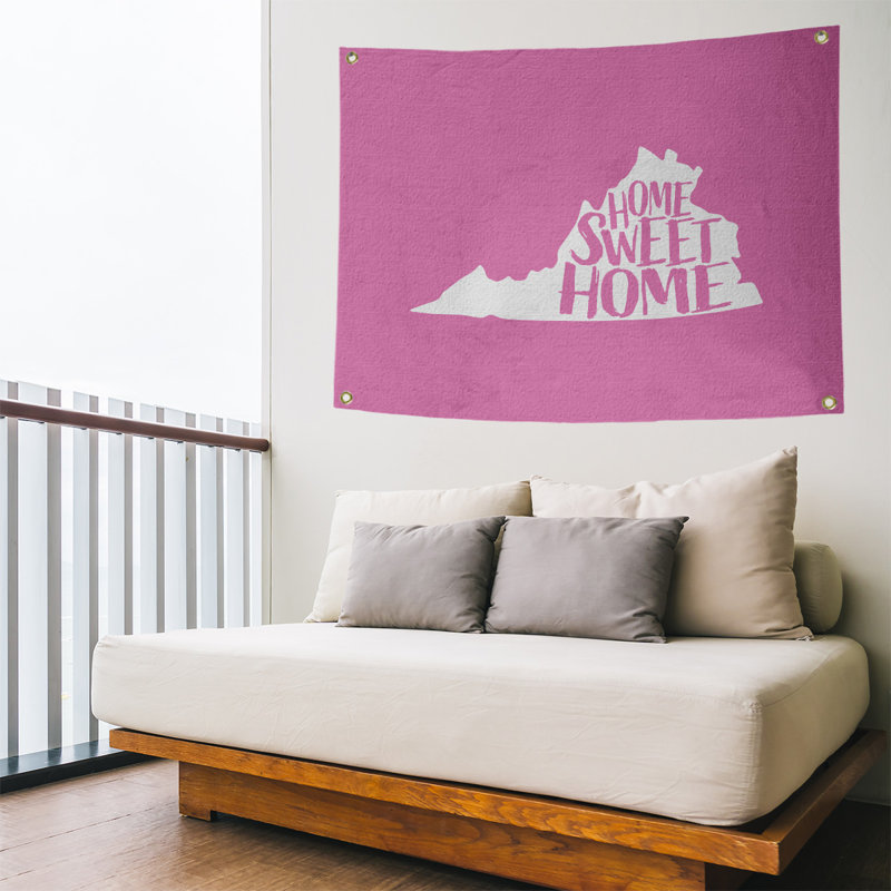 Tapisserie murale virginie virginie home, H 26 po x l 36 po, Rose