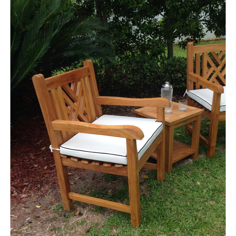 Zion Outdoor Teak Dining Armchair