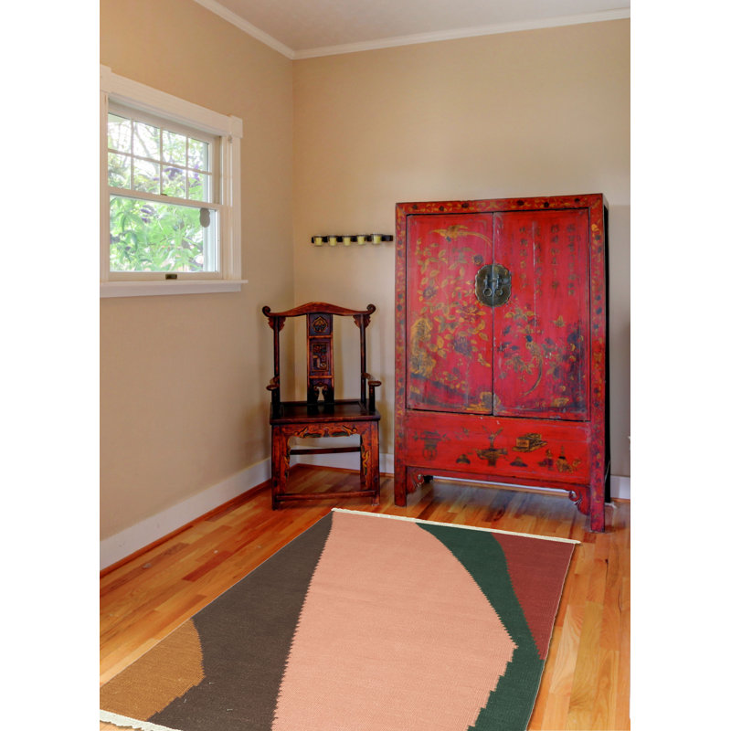 Kilim saumon Ankara 4 pi 0 po x 5 pi 9 po