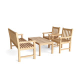 Bahama Outdoor 4 - Piece Teak Conversation Set