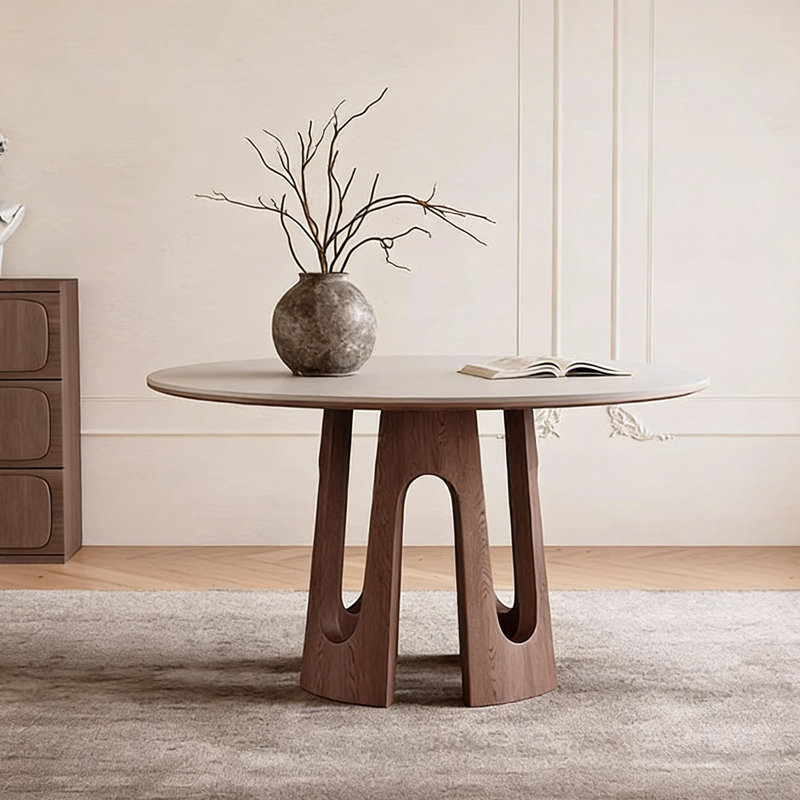 Table de salle à manger Wabi-Sabi, H 29,5 po x L 47,2 po x l 47,2 po