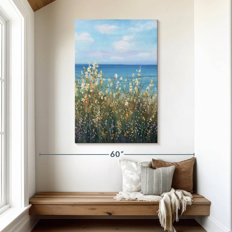 Alvord fleurs sur la côte I, H 48 po x l 32 po