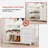 5-in-1 Entryway Bench Coat Rack with 12 Hooks and 3 Drawers-1099662726