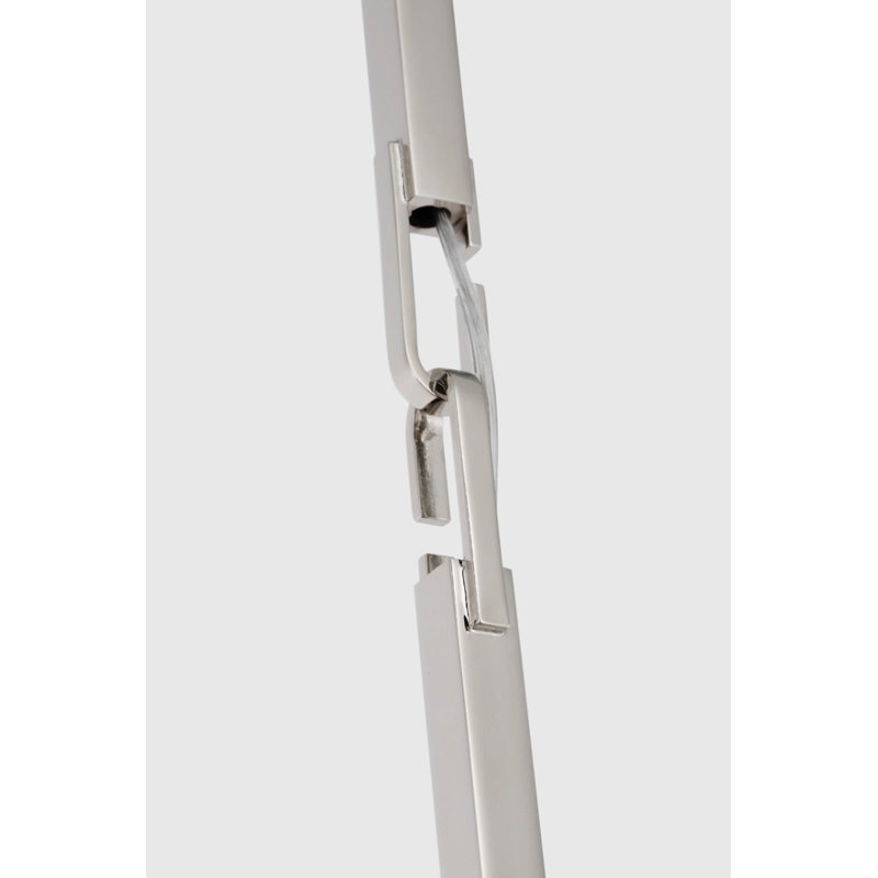 Garland 2 - Light LED Semi Flush Mount, Polished Nickel, Polished Nickel, 3.25" H x 15" W x 15" D