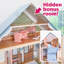 Maison de poupée en bois classique Charlotte avec accessoires de 15 pièces, pour poupées de 12 pouces
